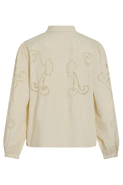 Camisa con calados de algodón orgánico