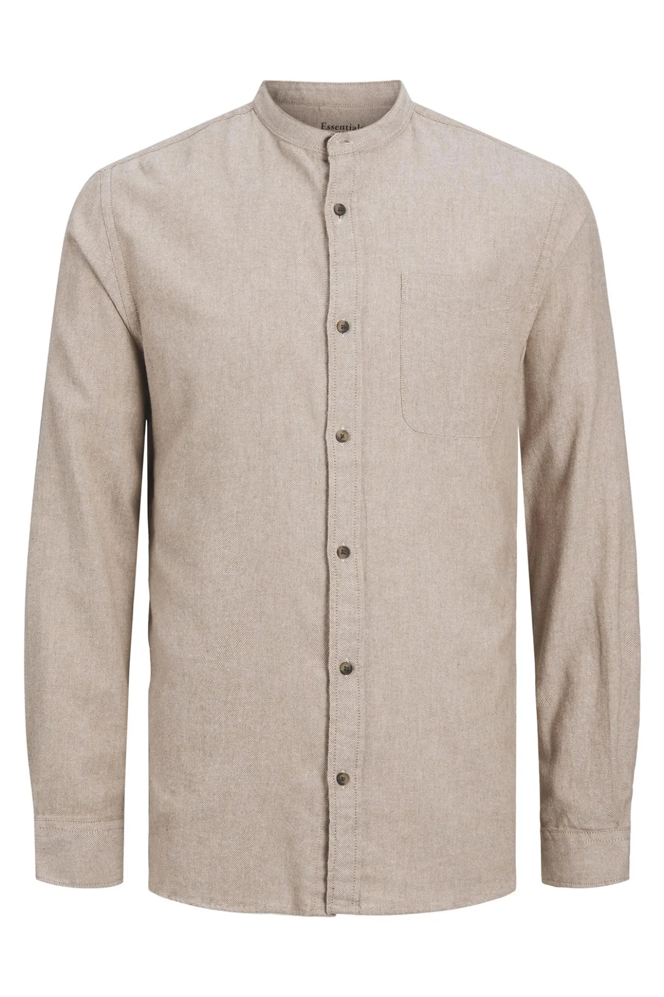 Camisa confort fit cuello mao