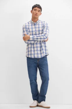 Camisa cuadro melange