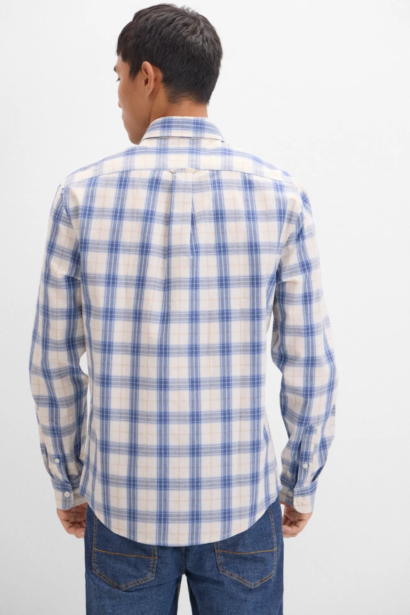 Camisa cuadro melange