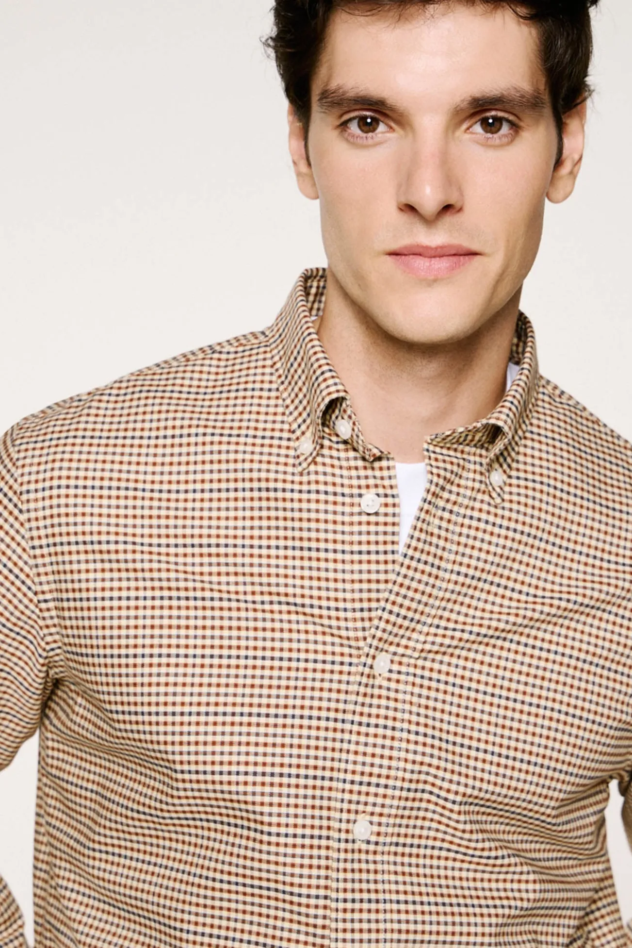 Camisa cuadros 100% algodón