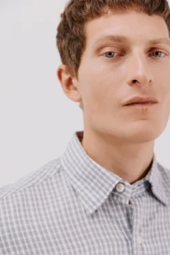 Camisa cuadros algodón tencel