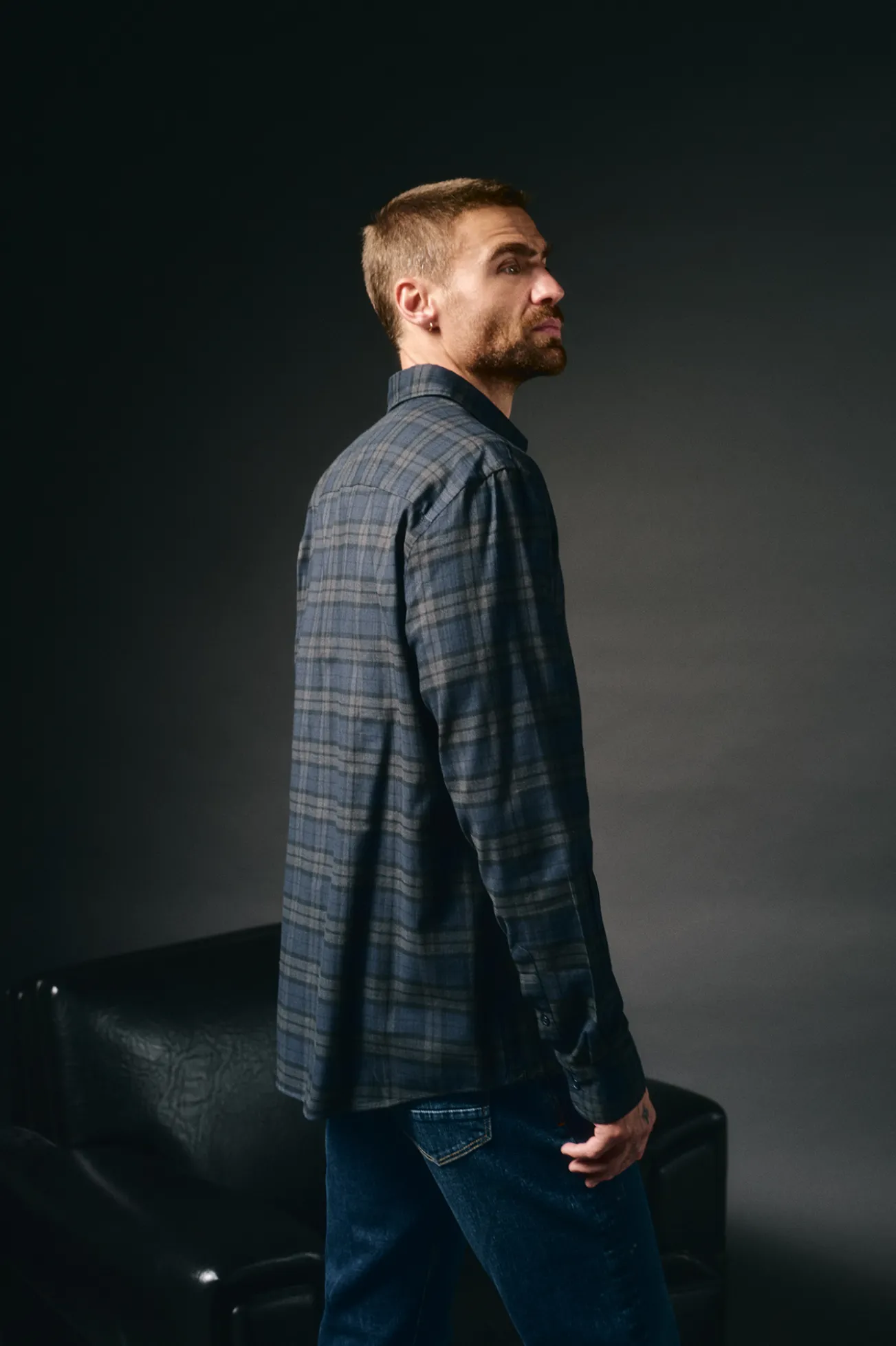 Camisa cuadros franela