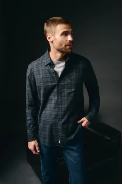 Camisa cuadros franela