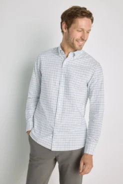 Camisa cuadros manga larga