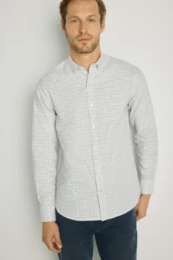 Camisa cuadros manga larga