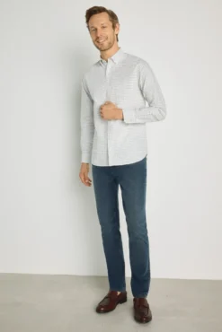 Camisa cuadros manga larga