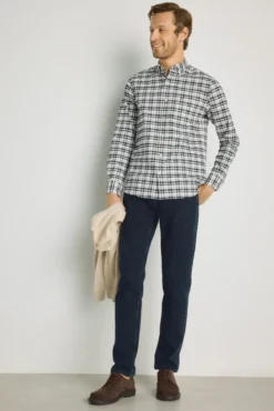 Camisa cuadros manga larga