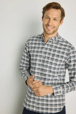 Camisa cuadros manga larga