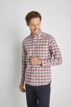 Camisa cuadros manga larga