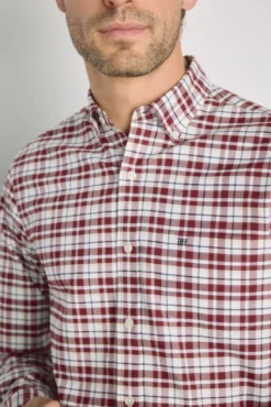 Camisa cuadros manga larga
