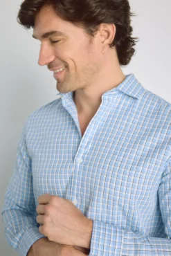 Camisa cuadros manga larga