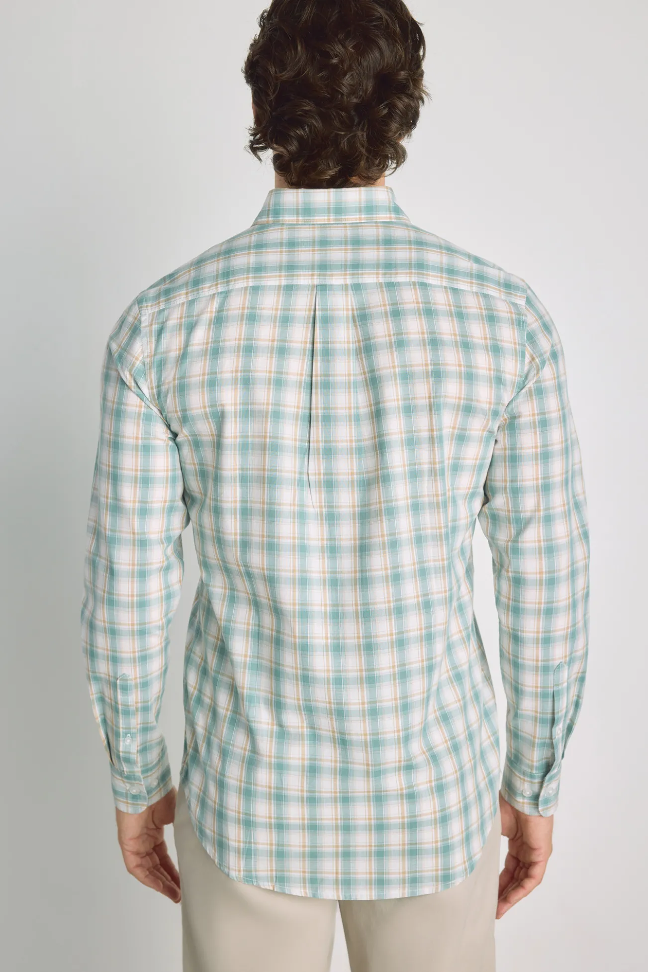 Camisa cuadros manga larga