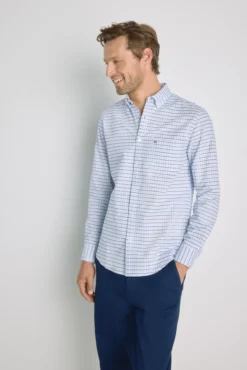 Camisa cuadros manga larga