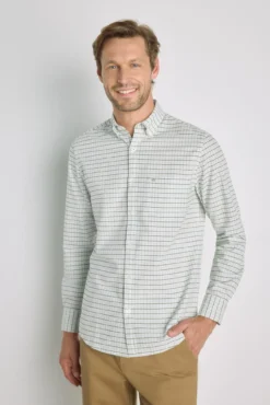 Camisa cuadros manga larga