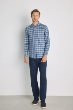 Camisa cuadros manga larga