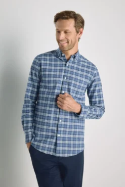 Camisa cuadros manga larga