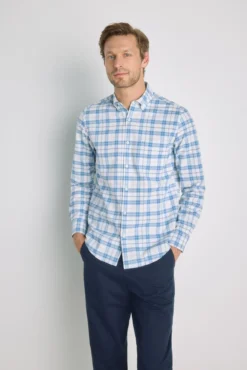 Camisa cuadros manga larga