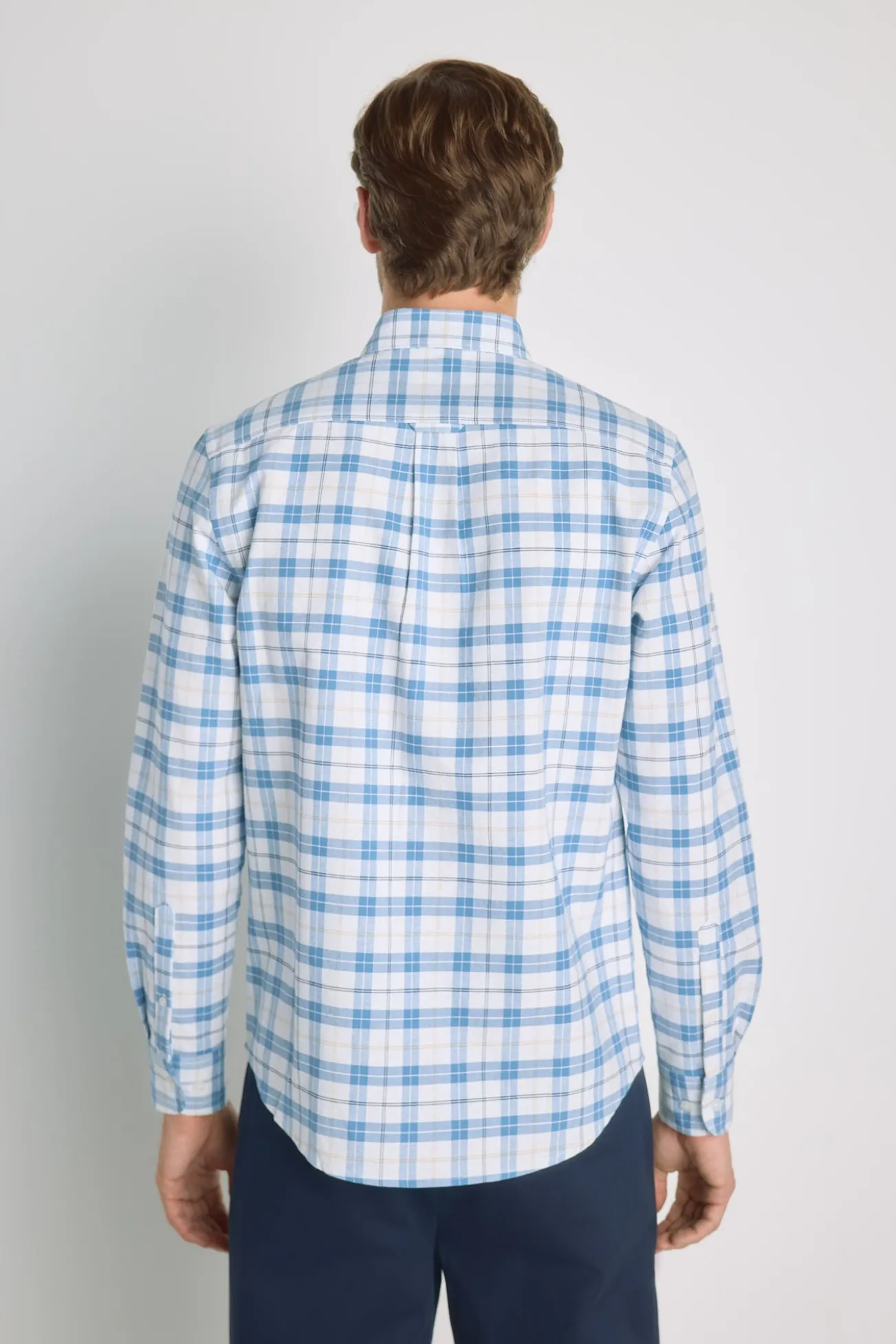 Camisa cuadros manga larga