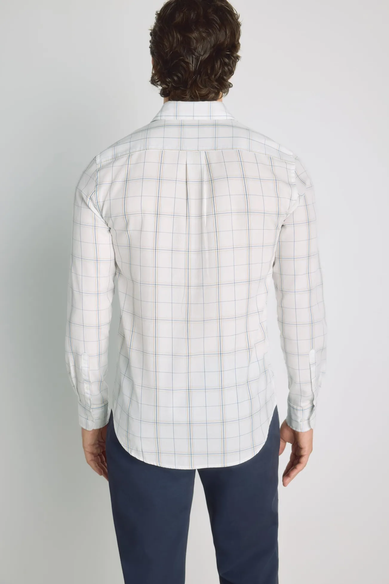Camisa cuadros manga larga