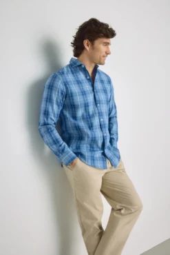 Camisa cuadros manga larga