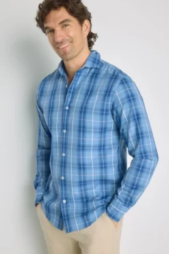 Camisa cuadros manga larga