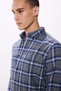 Camisa cuadros melange