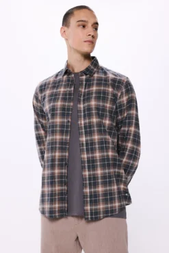 Camisa cuadros melange