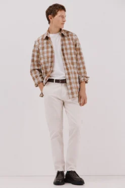 Camisa cuadros popelín