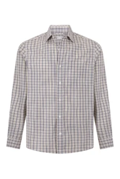 Camisa cuadros popelín