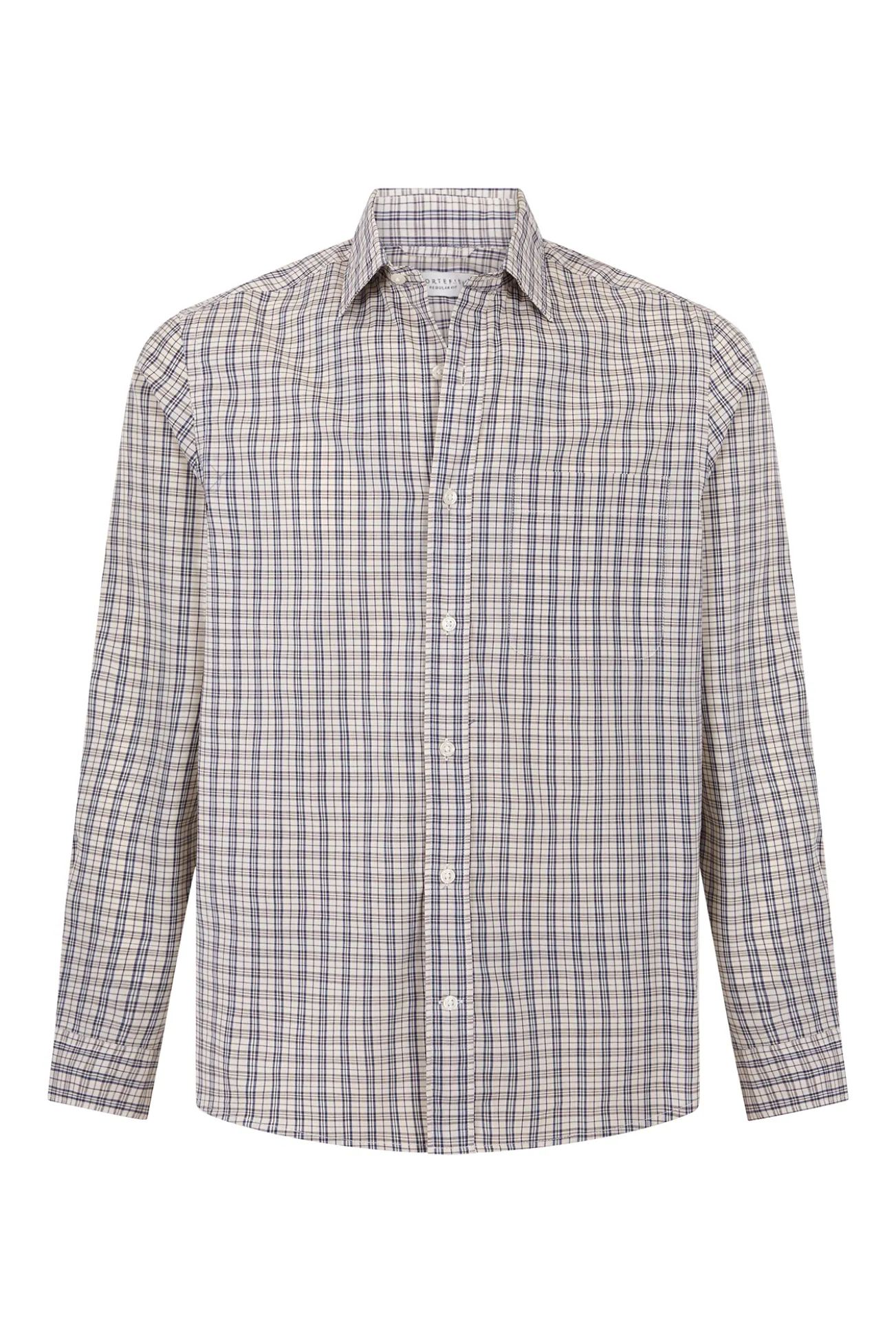 Camisa cuadros popelín