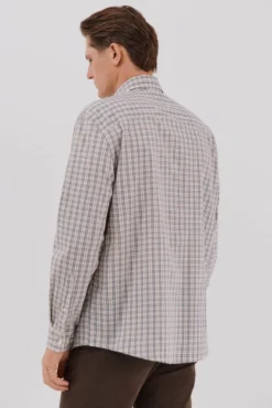 Camisa cuadros popelín