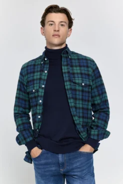Camisa cuadros relaxed fit