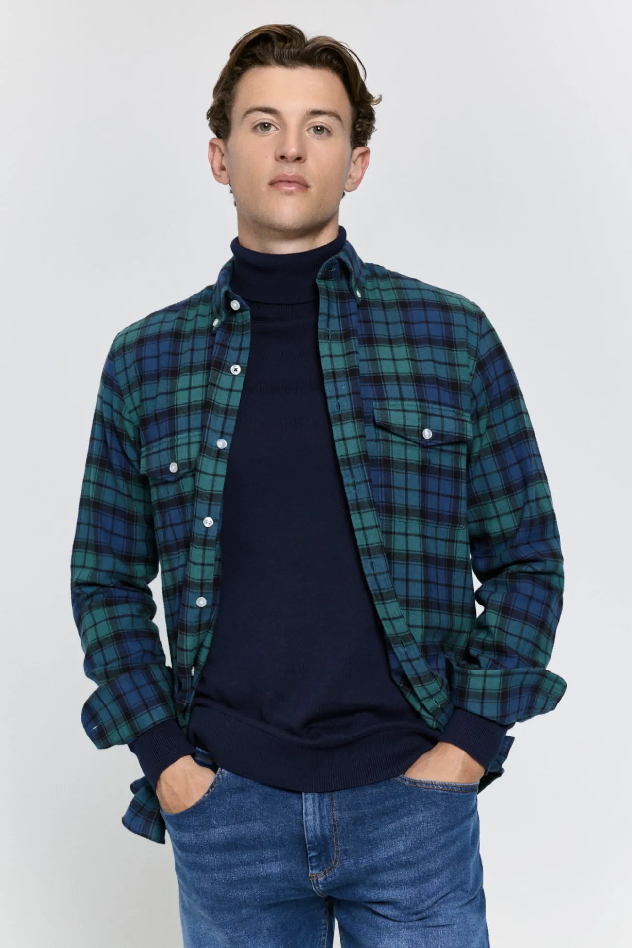 Camisa cuadros relaxed fit