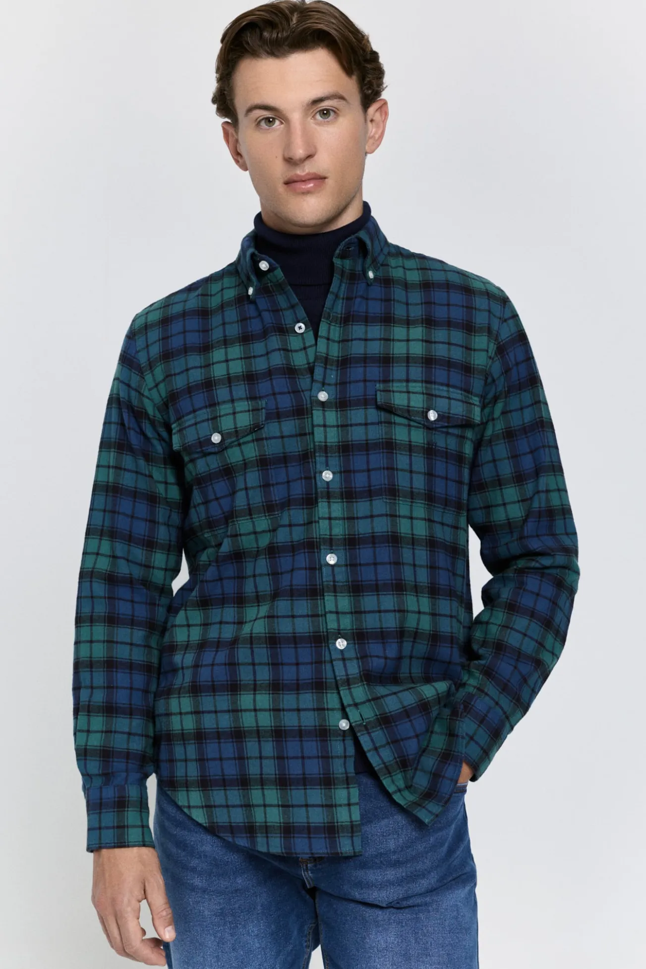 Camisa cuadros relaxed fit