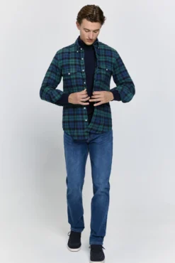Camisa cuadros relaxed fit