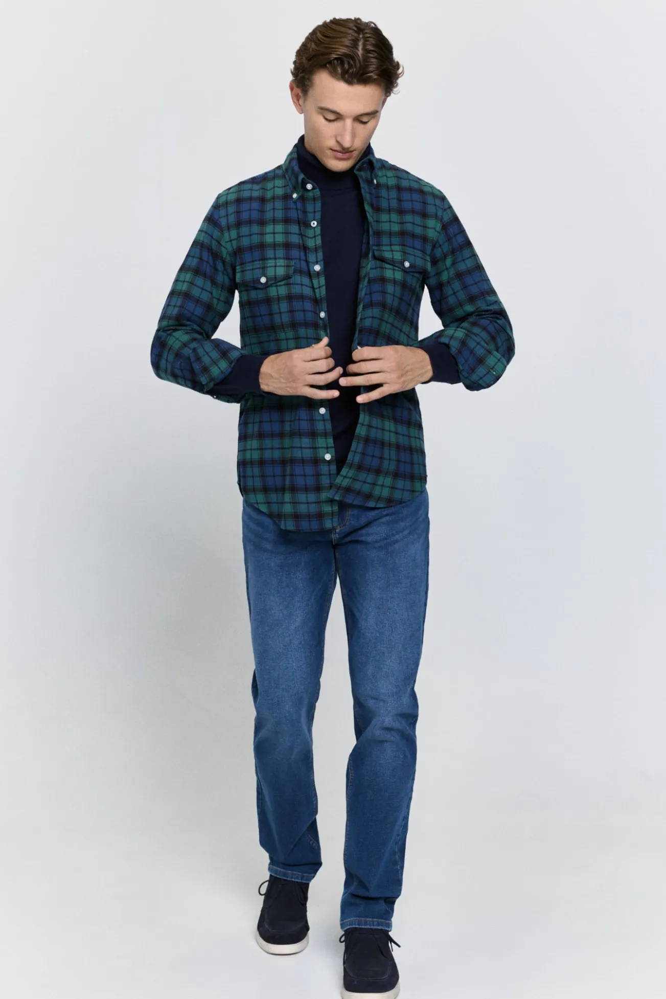 Camisa cuadros relaxed fit