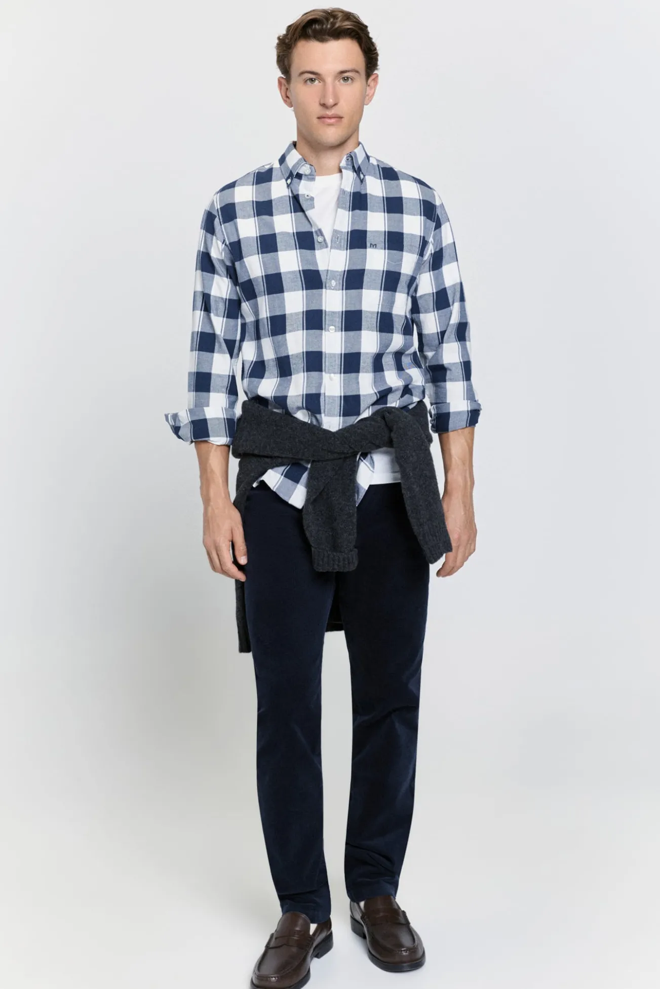 Camisa cuadros relaxed fit