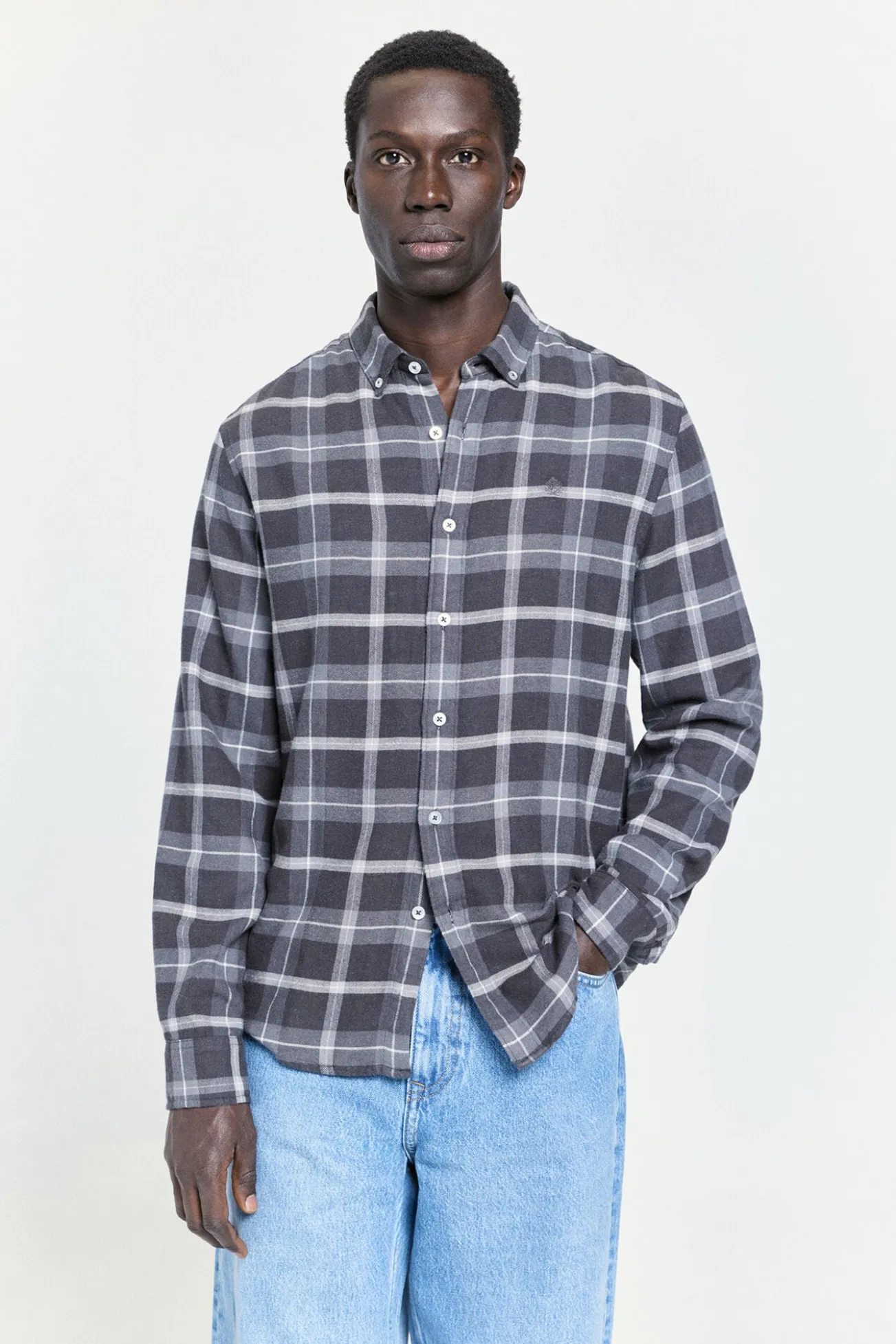 Camisa cuadros relaxed fit