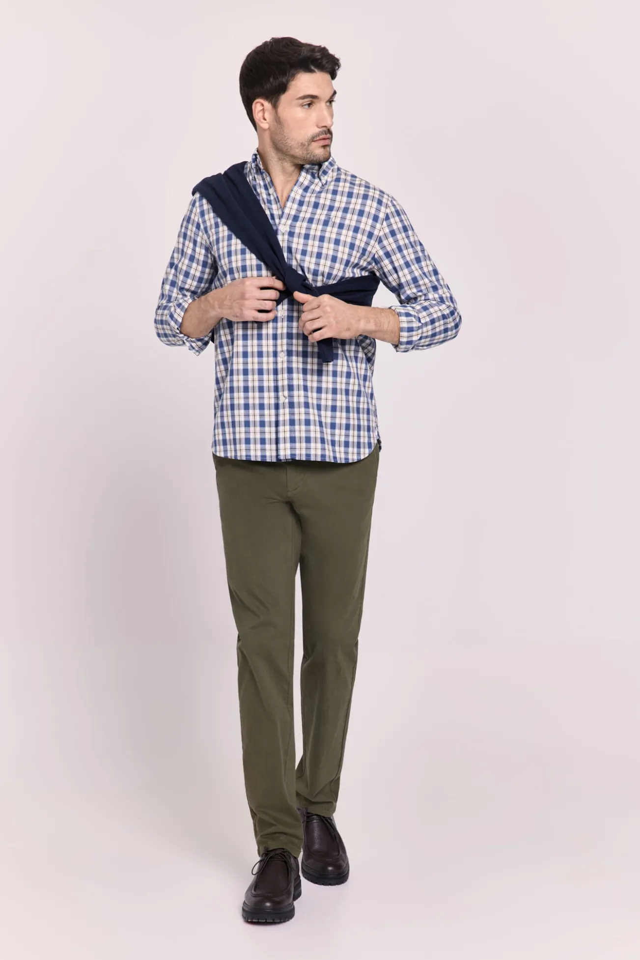 Camisa cuadros relaxed fit