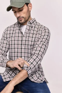 Camisa cuadros relaxed fit