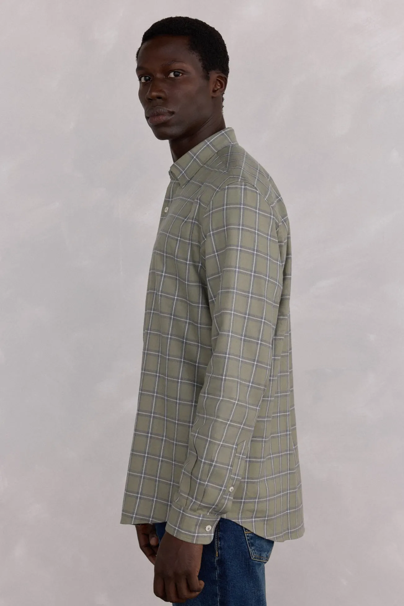Camisa cuadros Tencel