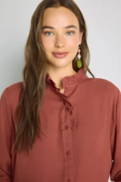 Camisa cuello mao