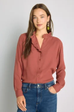 Camisa cuello mao