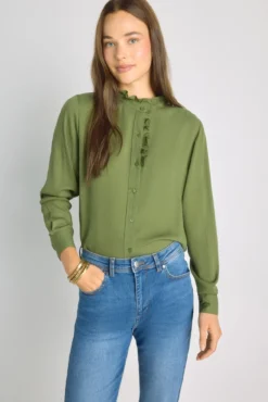 Camisa cuello mao