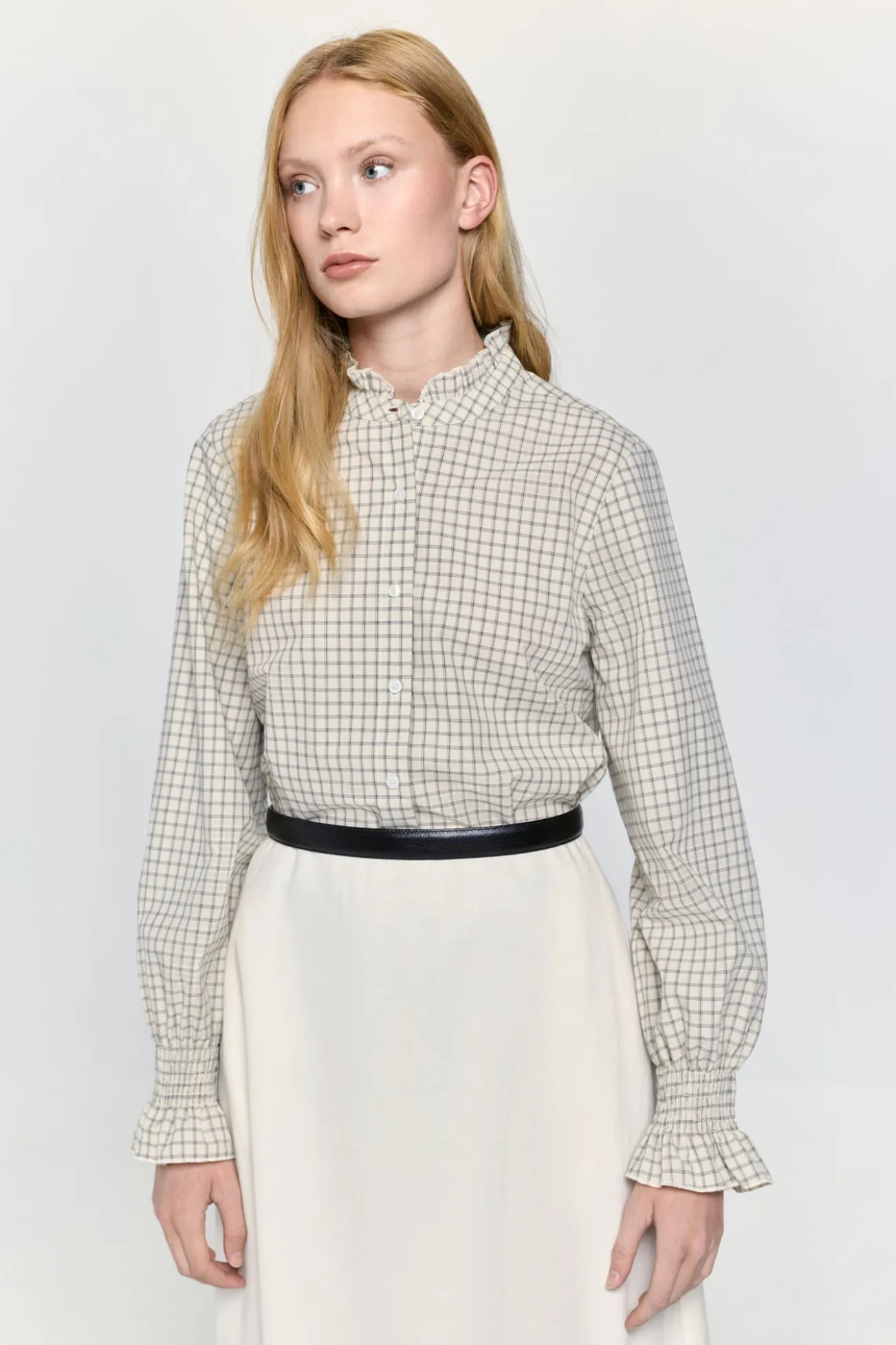 Camisa cuello volante