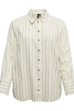 Camisa de algodón de manga larga talla grande