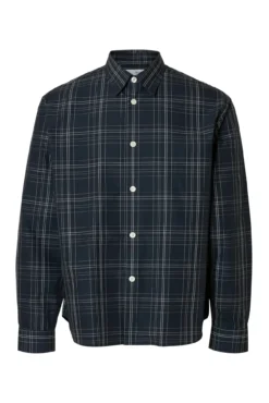 Camisa de cuadros popelín.
