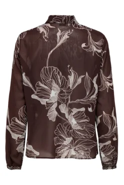 Camisa de gasa plisada