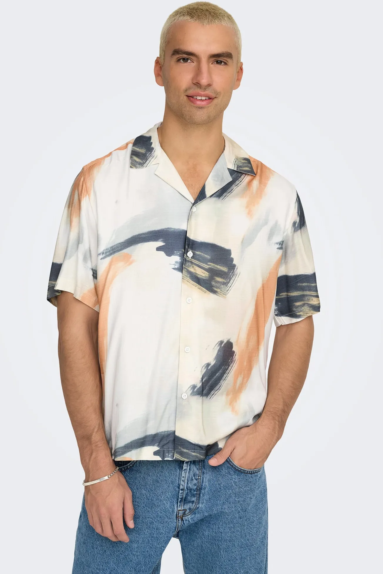 Camisa de hombre regular fit manga corta